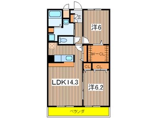 ＷＥＳＴＨＩＬＬ　Ⅰの物件間取画像